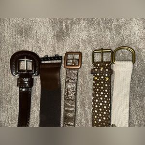 5 Belts Bundle from 34 to 38 inches
